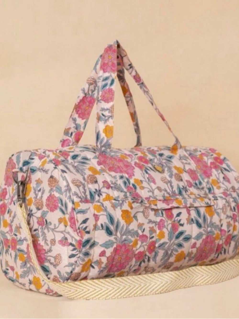 Maaji quilted duffle overnight bag NWT ornamental vintage